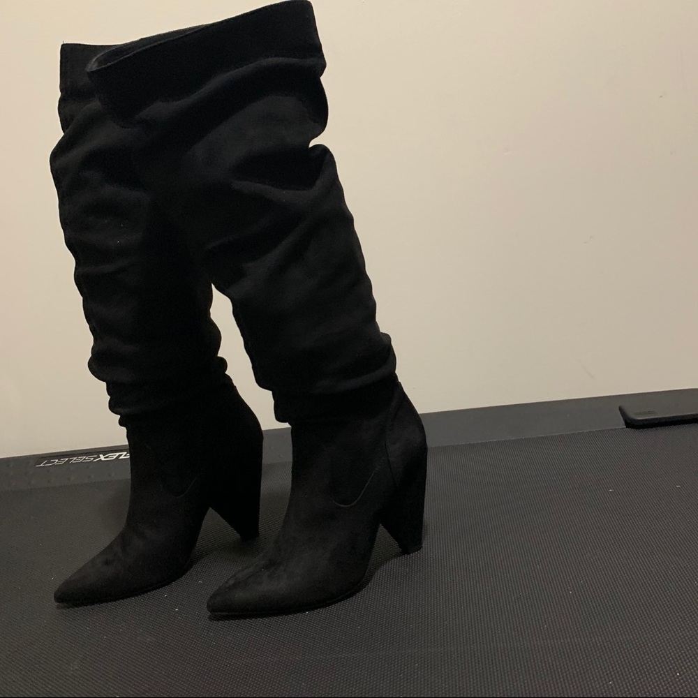Forever21 faux suede Slouchy Boot Size 6